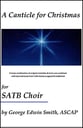 A Canticle for Christmas SATB choral sheet music cover